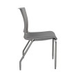 SitOnIt Rio Multipurpose Stackable Chair with Padded Seat, Gray, 4 Legs-2