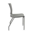 Rio Multipurpose Stackable Chair by SitOnIt with Padded Seat and Backrest, Gray, 4 Legs-2