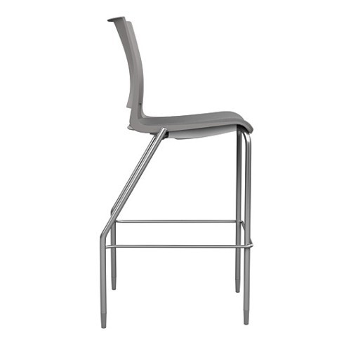 Rio Bar Stool by SitOnIt in Grey with Soft Seat-2