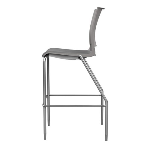 Rio Bar Stool by SitOnIt in Grey with Soft Seat-4