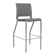 Rio Bar Stool by SitOnIt in Grey with Upholstered Seat and Back-1