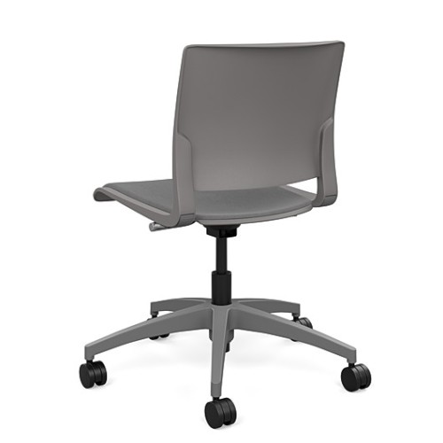 Rio Short Term Work Chair by SitOnIt in Grey with Soft Seat-3