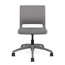 Rio Short Term Work Chair by SitOnIt in Grey with Soft Seat