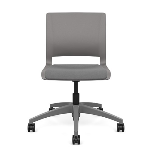 Rio Short Term Work Chair by SitOnIt in Grey with Soft Seat