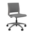 SitOnIt Rio Short Term Work Chair in Grey with Soft Seat and Backrest-1