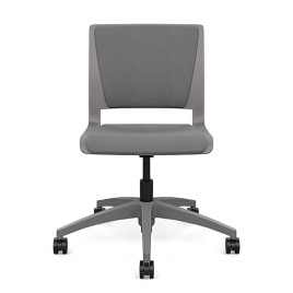 SitOnIt Rio Short Term Work Chair in Grey with Soft Seat and Backrest