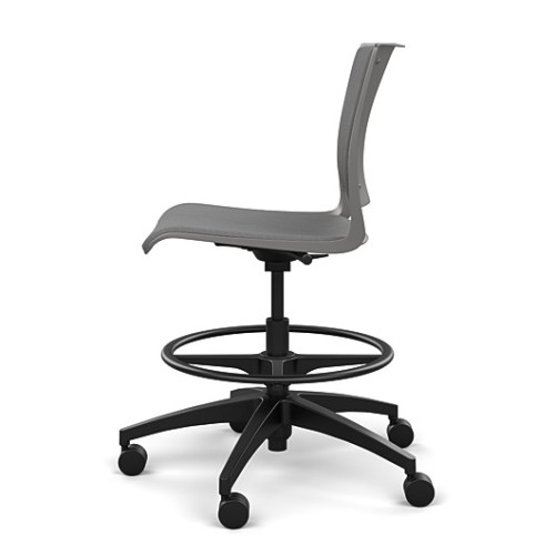 Rio Light Duty Chair by SitOnIt in Grey with Padded Seat and Back-4