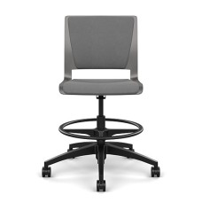 Rio Light Duty Chair by SitOnIt in Grey with Padded Seat and Back