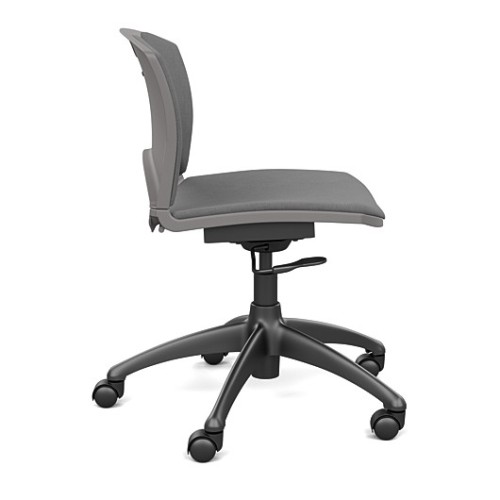 SitOnIt OnCall Light Duty Office Chair in Grey with Padded Seat and Back-2
