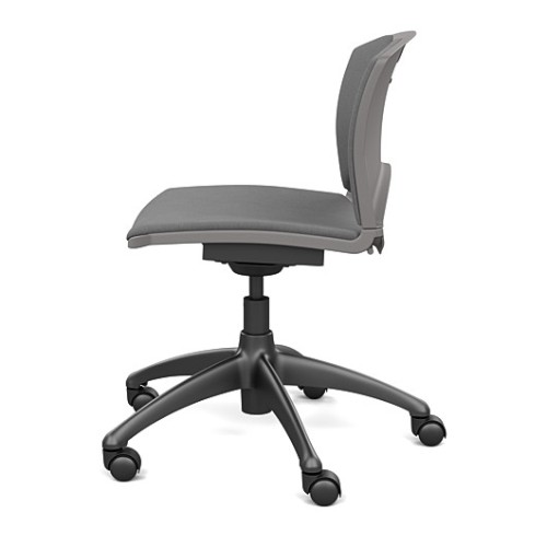 SitOnIt OnCall Light Duty Office Chair in Grey with Padded Seat and Back-4