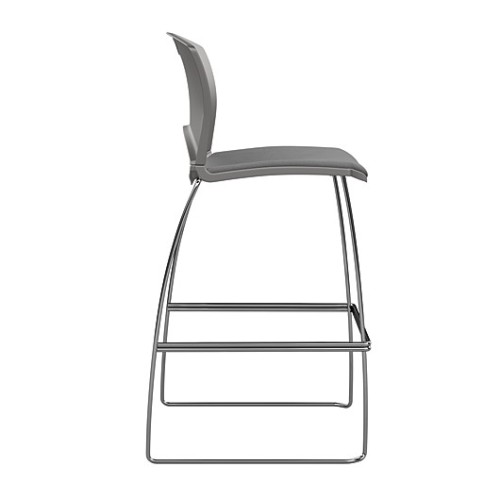 OnCall Bar Stool by SitOnIt in Grey with Soft Seat-2