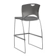 OnCall Bar Stool by SitOnIt in Grey with Soft Seat-3