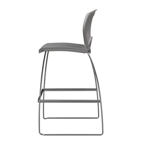 OnCall Bar Stool by SitOnIt in Grey with Soft Seat-4
