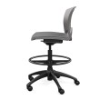 SitOnIt OnCall Light Task Stool in Gray with Padded Seat-4