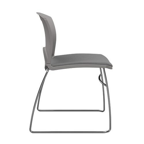 OnCall Guest Chair by SitOnIt in Gray with Upholstered Seat-2