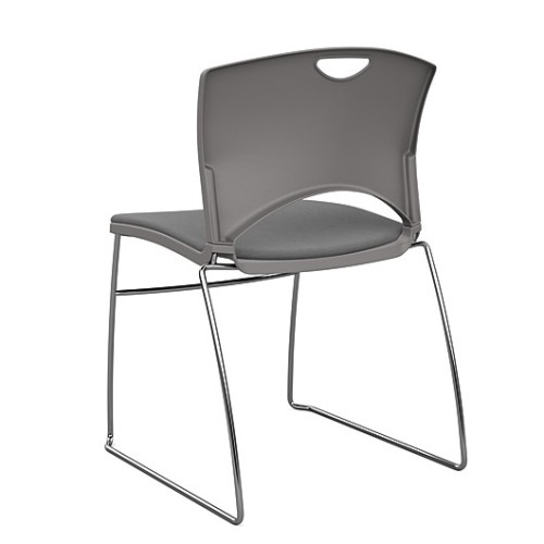 OnCall Guest Chair by SitOnIt in Gray with Upholstered Seat-3