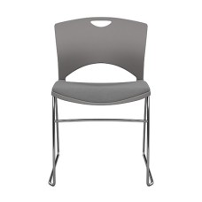 OnCall Guest Chair by SitOnIt in Gray with Upholstered Seat