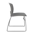 OnCall Guest Chair by SitOnIt in Gray with Upholstered Seat and Back-2