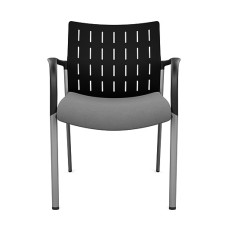 SitOnIt Achieve Multipurpose 4 Leg Chair in Grey and Black