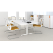 Table for meetings T-EASY from the Narbutas company, white color with dimensions 240x120x75 cm-1