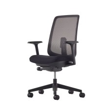 Verus - office chair, on castors, graphite color