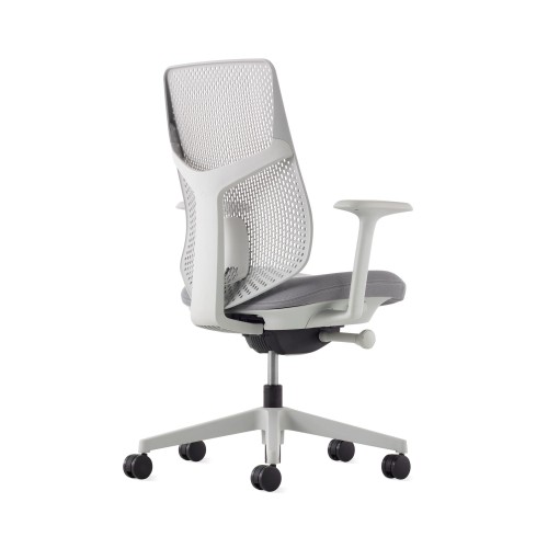 Verus - office chair, on castors, fog color-2