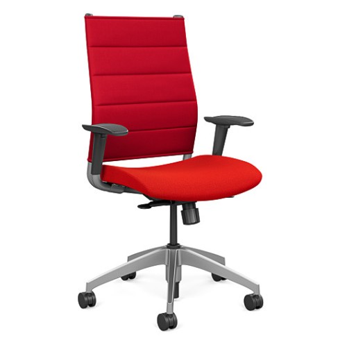 Office chair on castors Wit from SitOnit, red color-4