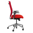Office chair on castors Wit from SitOnit, red color-3