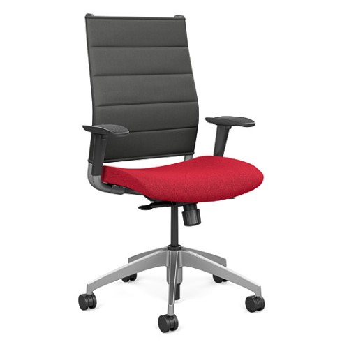 Office chair on castors Wit from SitOnit, red-black color-3