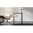 Conference and meeting table ZEDO by Narbutas in black with dimensions 180x108x74 cm-2