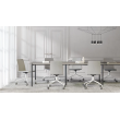 Conference and meeting table ZEDO by Narbutas in black with dimensions 180x108x74 cm-1