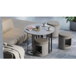 Coffee table ZooZoo by Narbutas in coffee color with dimensions 120x90x69 cm-4