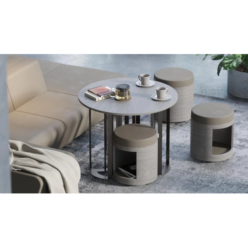 Coffee table ZooZoo by Narbutas in coffee color with dimensions 120x90x69 cm-4