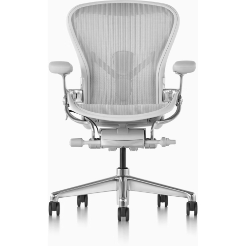 Herman Miller Aeron Remastered - Office Chair, Size C, Grey Color and Grey Base | Offices