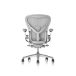 Herman Miller Aeron Remastered - Office Chair, Size C, Grey Color and Grey Base | Offices-2