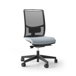 Narbutas DIVA - Task Chair, Synchro Mechanism With Tension, Plastic Base With Fibreglass, Rubber Castors | Ergonomic Support