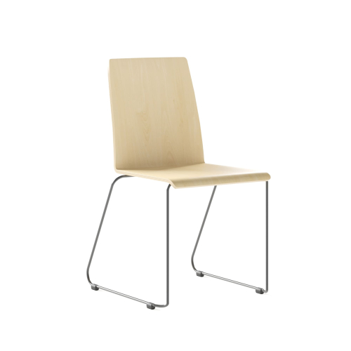 Narbutas MOON - Conference Chair, Color Beige, Powder Coated Wire Steel Frame | Lightweight Design