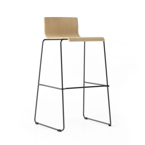 Narbutas MOON - High Chair, color Blue, Powder Coated Wire Steel Frame | Compact Storage