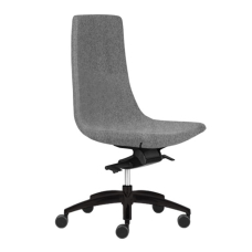 Narbutas NORTH CAPE - Task Chair, Grey Fabric, Black Plastic Base With Fiberglass, Polyamide Castors | Office & Home