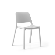 Narbutas POLYTONE-O - 4 legs Plastic Chair, Transparent Soft Plastic Glides | Waiting Areas