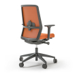 Narbutas SURF - Task Chair, Mesh Upholstered Backrest, Color Orange, Black 5-star Fiberglass Reinforced Plastic Base With Polyamide Castors | Workstations-1