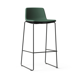 Narbutas TWIST&SIT - High Chair, For 41,3 in. Desks, Color Green, Powder-Coated Wire Steel Frame On Hard Plastic Glides | Event Rooms