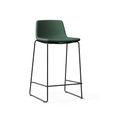 Narbutas TWIST&SIT - High Chair, For 35,4 in. Desks, Color Green, Powder-Coated Wire Steel Frame On Hard Plastic Glides | Space-Saving Design