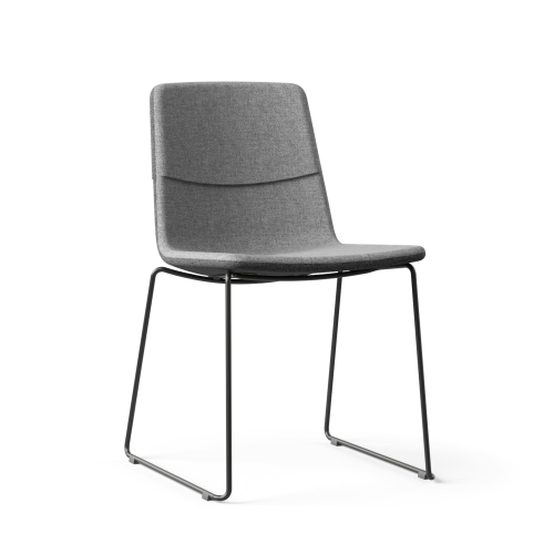 Narbutas TWIST&SIT - Conference Chair, Color Grey, Powder-Coated Wire Steel Frame On Hard Plastic Glides | Offices & Boardrooms