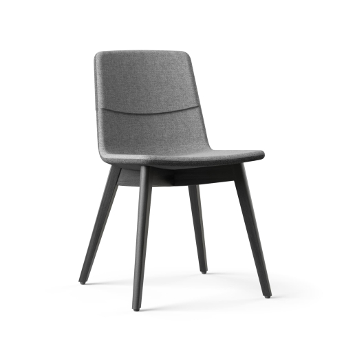 Narbutas TWIST&SIT - Conference Chair, Color Grey, Solid Ash Wood On Hard Plastic Glides | Conference Areas