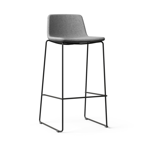 Narbutas TWIST&SIT - High Chair, For 41,3 in. Desks Color Grey, Powder-Coated Wire Steel Frame On Hard Plastic Glides | Corporate Spaces