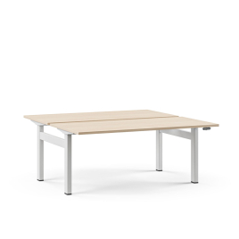 Narbutas MOTION - Electric height adjustable 2-desk bench with sliding desktop | Home & Office