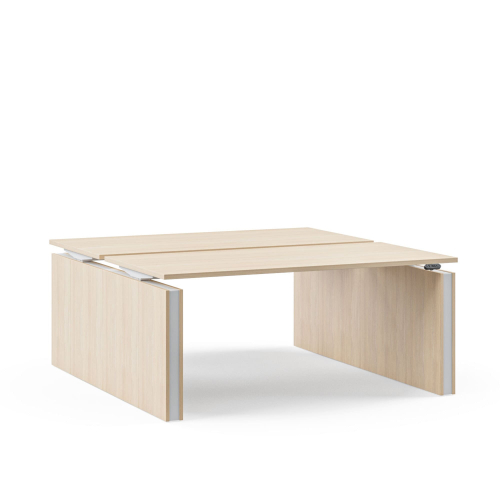 Narbutas MOTION - Electric height adjustable 2-desk bench with panel legs | Ergonomic Offices