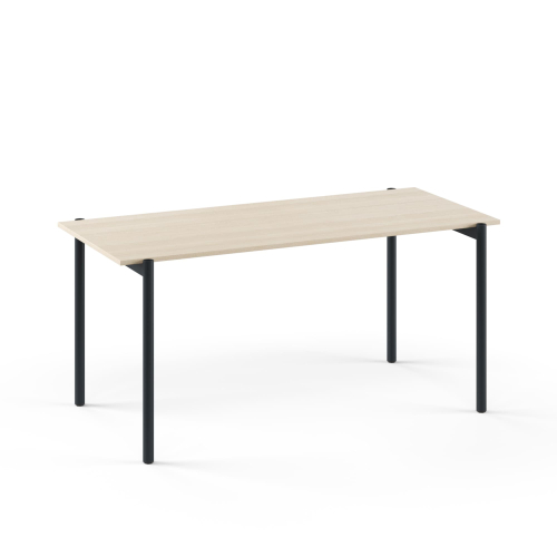 Narbutas ZEDO - Computer Desk, 63 in., Color Beige, Black Metal Legs | Home & Office Use