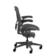 Herman Miller Aeron - Office Chair, Size B, Color Graphite with Graphite Polymer Base | Home & Office-2